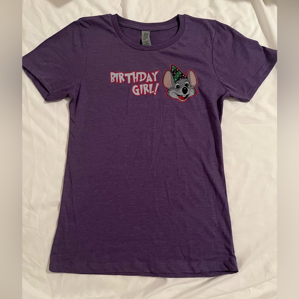 Chick e cheese birthday girl tshirt